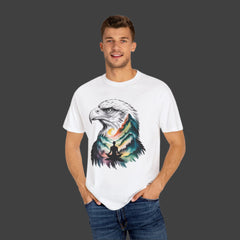 Eagle Spirit Unisex Garment-Dyed T-shirt - Nature Meditation Design