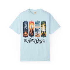 Yoga Art Unisex Garment-Dyed T-Shirt - Relaxed Fit for Mindfulness and Meditation