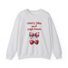 Cherry Bliss and Yoga Kisses - Unisex Heavy Blend™ Crewneck Sweatshirt