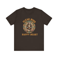 Calm Mind Happy Heart - Unisex Jersey Short Sleeve Tee