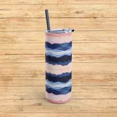 Serenity Waves - Maars Maker Skinny Matte Tumbler, 20oz