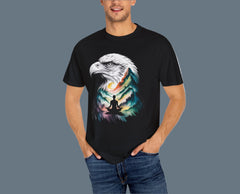 Eagle Spirit Unisex Garment-Dyed T-shirt - Nature Meditation Design