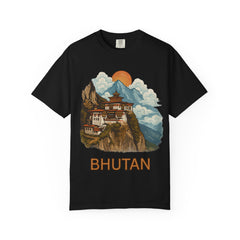 Scenic Bhutan T-Shirt, Travel Tee, Nature Lover Gift, Unisex Graphic T-Shirt, Adventure Clothing, Cultural Souvenir