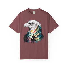 Eagle Spirit Unisex Garment-Dyed T-shirt - Nature Meditation Design