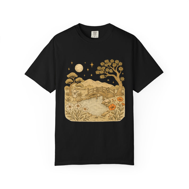 Moonlit Nature T-Shirt, Unisex Gift, Outdoor Vibe, Vintage Aesthetic Tee, Relaxed Graphic Shirt