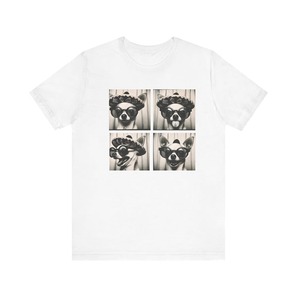 Animal Photobooth Funny Chihuahua - Unisex Jersey Short Sleeve Tee