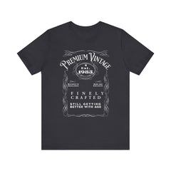 Whiskey Label Tee - 1975 Birthday Gift