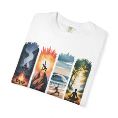 Yoga Art Unisex Garment-Dyed T-Shirt - Relaxed Fit for Mindfulness and Meditation