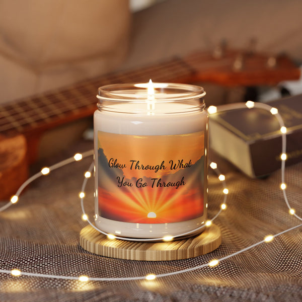 Glow Through What You Go Through - Scented Soy Candle, 9oz