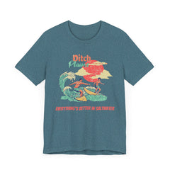 Surfer T-Shirt - Ditch Plains, Montauk, NY Design