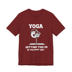 Yoga, Getting Tied Up - Unisex Jersey Short Sleeve Tee