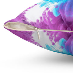 Aura Bloom - Spun Polyester Square Pillow