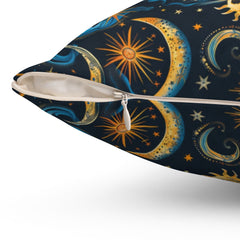 Night Sky Rhapsody - Spun Polyester Square Pillow