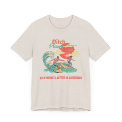 Surfer T-Shirt - Ditch Plains, Montauk, NY Design
