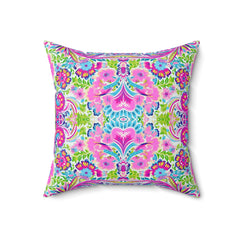 Blissful Bloom - Spun Polyester Square Pillow