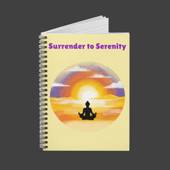 Surrender to Serenity - Spiral Notebook - Ruled Line