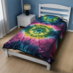 Cosmic Harmony - Velveteen Plush Blanket