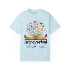 Introverted But Well-Read T-Shirt - Cute Floral Design for Book Lovers