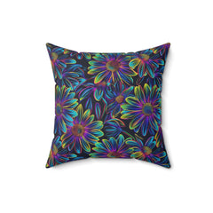 Luminous Flora - Spun Polyester Square Pillow