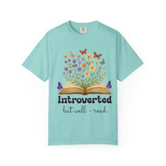 Introverted But Well-Read T-Shirt - Cute Floral Design for Book Lovers