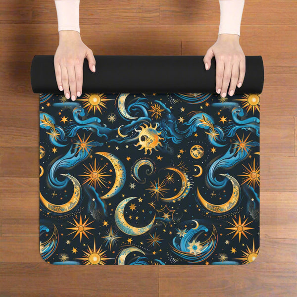 Night Sky Rhapsody - Rubber Yoga Mat
