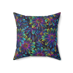 Luminous Flora - Spun Polyester Square Pillow