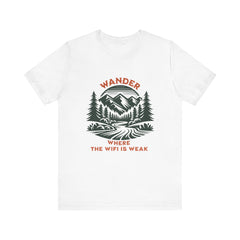 Mountain Wander Short Sleeve Tee - Wander Where The WiFi Is Weak