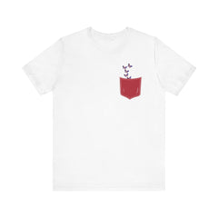 Patriotic Butterfly Pocket Unisex Tee - Casual and Stylish Summer Shirt