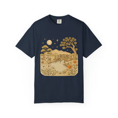 Moonlit Nature T-Shirt, Unisex Gift, Outdoor Vibe, Vintage Aesthetic Tee, Relaxed Graphic Shirt