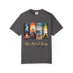Yoga Art Unisex Garment-Dyed T-Shirt - Relaxed Fit for Mindfulness and Meditation