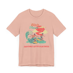 Surfer T-Shirt - Ditch Plains, Montauk, NY Design