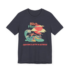 Surfer T-Shirt - Ditch Plains, Montauk, NY Design