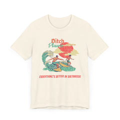 Surfer T-Shirt - Ditch Plains, Montauk, NY Design