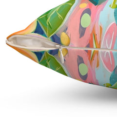 Botanic Bliss - Spun Polyester Square Pillow