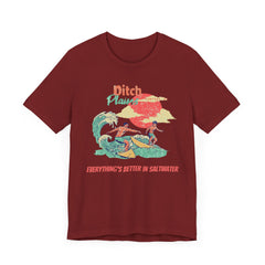Surfer T-Shirt - Ditch Plains, Montauk, NY Design