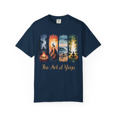 Yoga Art Unisex Garment-Dyed T-Shirt - Relaxed Fit for Mindfulness and Meditation