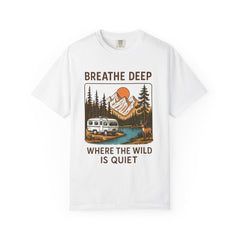 Breathe Deep Unisex Garment-Dyed T-Shirt - Nature Lover's Tee