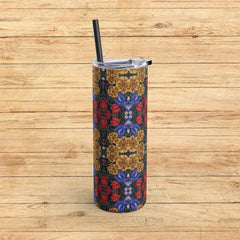 Golden Blossom Garden - Maars Maker Skinny Matte Tumbler, 20oz