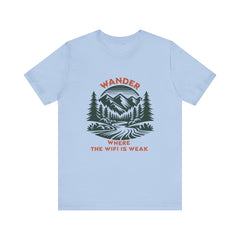 Mountain Wander Short Sleeve Tee - Wander Where The WiFi Is Weak