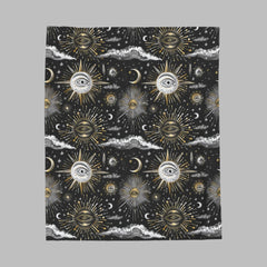 Lunar Lullaby - Velveteen Plush Blanket