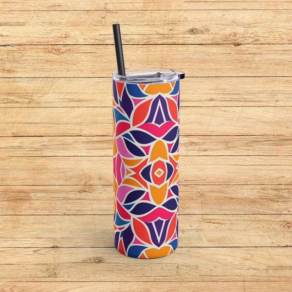 Boho Blossom - Maars Maker Skinny Matte Tumbler, 20oz