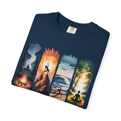 Yoga Art Unisex Garment-Dyed T-Shirt - Relaxed Fit for Mindfulness and Meditation