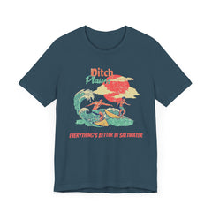 Surfer T-Shirt - Ditch Plains, Montauk, NY Design