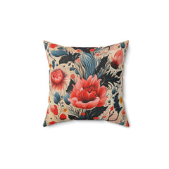 Petal Harmony - Spun Polyester Square Pillow