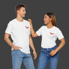 Cute Crab Pocket Tee - Unisex Jersey Short Sleeve T-Shirt