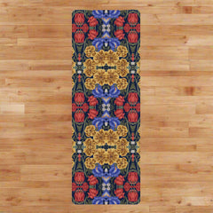 Golden Blossom Garden - Rubber Yoga Mat