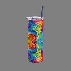 Chakra Waves - Maars Maker Skinny Matte Tumbler, 20oz