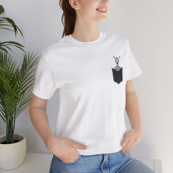 Zebra Pocket Unisex Tee - Casual Summer Style
