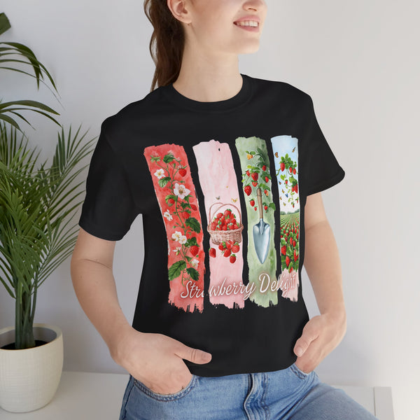 Strawberry Delight Unisex Jersey Tee - Perfect for Gardening Enthusiasts and Summer Celebrations