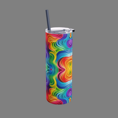 Chakra Waves - Maars Maker Skinny Matte Tumbler, 20oz